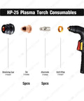 Electrode Tip For Hobart AirForce 250Ci HP 25 Torch And AirForce 500I HP 50 Plasma Cutter Replacement Consumables layout