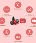 2640 GPH 80W Aquarium DC Return Pump With LCD Controller DC24V 18ft Lift Inline And Submersible 100 Speeds Eco Quiet Wave Maker