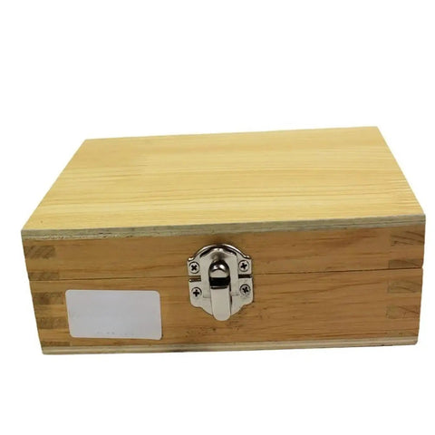 Wooden storage box for Keyway Cutting Tool Set 9 Pcs High Speed Steel Pushing Knives For Milling And Forming Machines