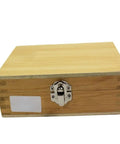 Wooden storage box for 9 Piece Pro Grade Keyway Pushing Knife Set For Precise Keyway Cutting On CNC Milling Machines Heavy Duty High Speed Steel