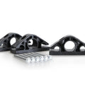 Stellar Resistance Band Wall Anchor Kit For Home Gym And Physical Therapy features three black clips and mounting screws.