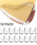 Baby Proofing Game Changer 16 Pack Clear Corner Protectors smooth silicone corner guards for sharp edges on tables and furniture.