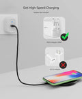 Fast Wireless Charging Pad With USB Cable For iPhone, Samsung, And LG Qi Certified 15W For LG, charging phone on pad