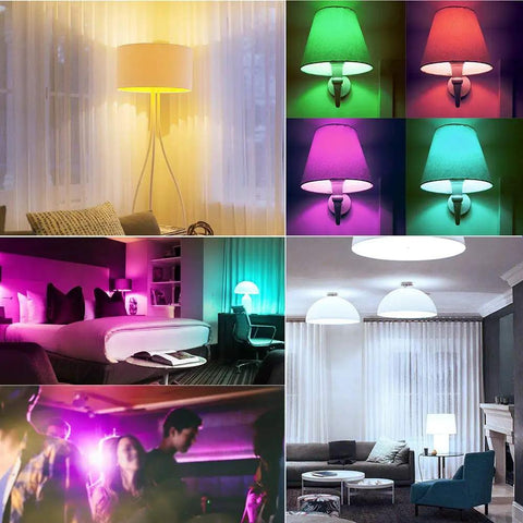 Color Changing LED Bulb With Remote Control, 10W E26 RGB Plus Daylight White 5700K, Dimmable With Memory, Mood Lighting For Home Decor, Stage, Bar And Party Vibes, 2 Pack