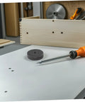 Heavy Duty Nylon Polishing Wheels Set Of 6 For Metal Buffing With 75mm Diameter And 10mm Hole on workbench with tools