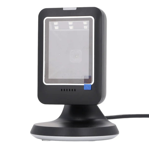 2D Barcode Scanner Hands Free Desktop Reader For Supermarkets And Retail Stores USB Plug And Play Easy Setup Durable ABS Housing