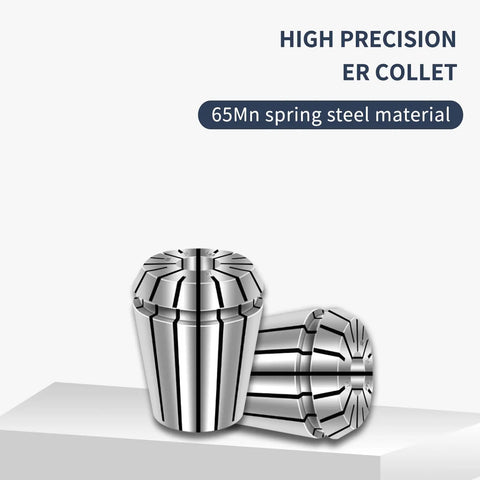 ER16 Spring Collet Set 1 Eighth Inch 1 Quarter Inch 5 Sixteenths Inch 3 Eighths Inch Beefy Grip High Precision For CNC Milling Engraving Lathe