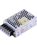Heavy Duty Led Industrial Power Supply 25W 5V 5A Ul Listed, compact metal case with perforated design for cooling.