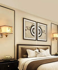 Slick Modern Swing Arm Wall Lamp With Adjustable Neck And Rectangular Fabric Shade For Easy Reading And Ambient Glow E27 Socket Hardwired Bedroom Hallway Living Room Modern Chinese Style Fresh Swank Led 10 Inch mounted beside bed.