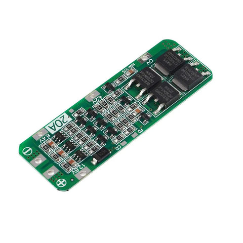 Legit Heavy Hitter 3S BMS Protection Board For 18650 Lithium Battery Packs 12.6V 20A Smart PCB Module view from above showing components.