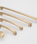 10 Pack 5 Inch Champagne Bronze Cabinet Handles For Kitchen Cabinets And Furniture Pulls displayed on a white background