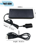 Heavy Duty 120W AC To DC Converter Plug And Play 12V Cigarette Lighter Adapter with 37 inch cord for car and RV.