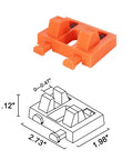 Soldering Helping Hands Kit With Adjustable Third Hand Clamp For PCB Work, Soldering Holder, dimensions diagram visible