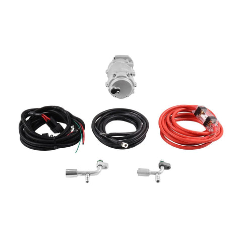 Heavy Duty 12V Electric Air Compressor Plug And Play For Rv Camper Truck Van Cab Direct Replacement Es18Cc012 components including air compressor and wiring.
