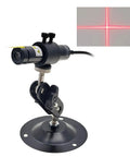 Red Cross Light Alignment Module With Focusable Locator For Screen Printing And Heat Press On Wood Cloth And Fabric Projects, 638nm 16mm Barrel, Adjustable Line Width, Class IIIr Output Under 5mW, Dustproof Design For Precise Positioning