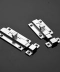 Slide Bolt, Thickened Metal Sliding Bolt for, 2 INCH, stainless steel, two sizes, suitable for home locking applications.