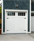 Hidden Cross Hinge Concealed Mortice 180 Degree Opening Folding Door Hinge Adjustable Invisible Door Hinge visible on white garage door