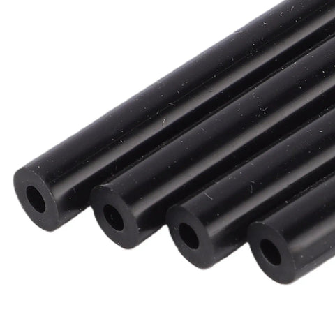 Solid 4-Pc Automotive Vacuum Lines Kit For 2007-2017 Cars, Durable 43psi Replacement Turbo Hose And Boost Line Upgrades That Get The Job Done Right. black rubber hoses close-up