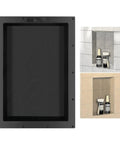Shower Niche Shelf For Tiled Bathrooms 17 By 25 By 4 Inches Water Resistant Large Wall Niche Insert Inside 14 By 22 Inches