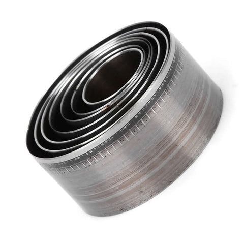 Stacked round metal dies for Leather Round Hole Punch Set 7Pc Includes 20mm 25mm 30mm 35mm 40mm 45mm And 50mm Round Cutting Die Punching Kit