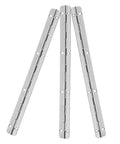 Three Pack Heavy Duty Piano Hinges Stainless Steel Long Hinges For Cabinets Doors Wooden Boxes And DIY Craft Projects Ideal For Pianos And Home Furniture Repairs