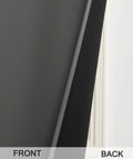 100 Percent Blackout French Door Curtain Panel 26 By 40 Inches Gray For Door And Window Room Darkening Thermal Insulated Privacy Shield