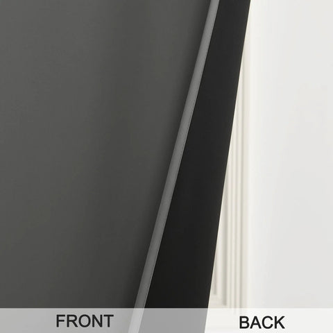 100 Percent Blackout French Door Curtain Panel 26 By 40 Inches Gray For Door And Window Room Darkening Thermal Insulated Privacy Shield