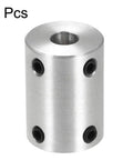 One Quarter Inch To One Quarter Inch Bore Rigid Coupling With Set Screw Aluminum Alloy Shaft Coupler Connector For 3D Printers Stepper Motors CNC Machines And DIY Robotics Heavy Duty Four Pack