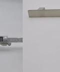High Rise Shower Arm And Flange With Ten And A Half Inch Gooseneck Wall Riser Solid Brass Brushed Nickel Square Design measurements