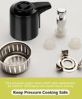 Universal Pressure Cooker Steam Release Valve and Float Valve Kit with silicone gaskets for 3-8 Qt multi cooker