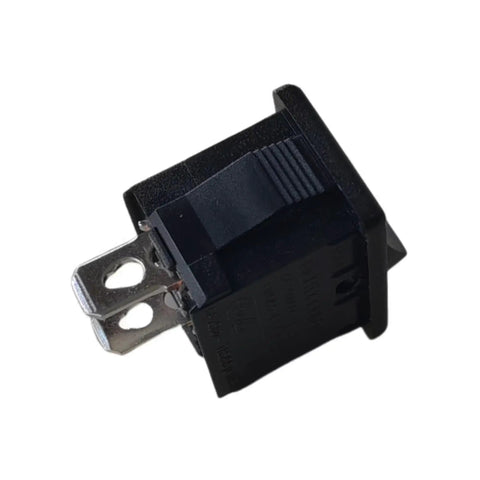 2 Pin 2 Position Rocker Switch R19A, 6A 250VAC T105/55, Dope Long-Life Mechanism, Easy Plug and Play Install, Solid Reliable DIY Electronics Switch for Power Panels, Home Projects, and More, black