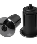 Aluminum Alloy Bike Bar End Plugs With Expanding Locking Caps Road And Mountain Bike Handlebar Ends Lightweight Black Electroplated