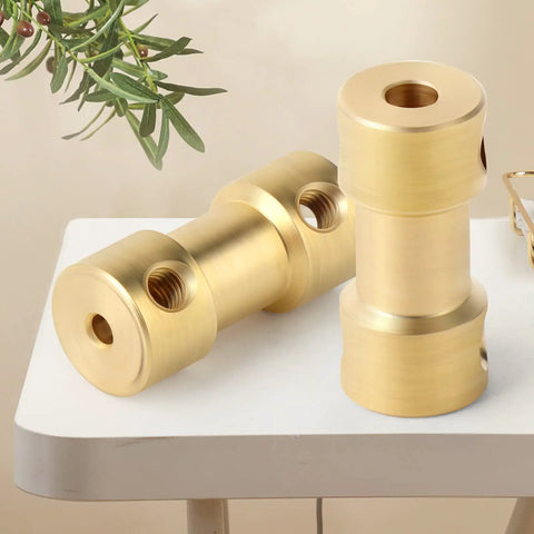 Brass Shaft Coupling Connector For Motor Shaft Extension From Three Point One Seven Millimeter To Four Millimeter Ten Pack Includes Two Allen Wrenches And Forty Screws High Temperature Resistant Corrosion And Oil Resistant Durable For Diy Projects, brass couplings