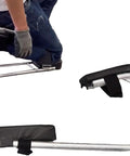 Heavy Duty Garden Kneeler Seat For Gardening And Farm Work, Ergonomic Kneeling Stool With Ankle Support, Portable Steel Frame