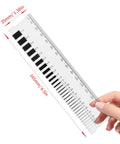 Rugged Concrete Crack Width Gauge Ruler 0.1 to 7.0 mm Dual Metric Polycarbonate Parallax Free dimensions 35mm x 165mm
