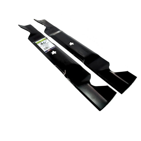 Two Blade Set For 46 Inch Cut Mowers Fits Craftsman Husqvarna Poulan Decks Replaces OEM 405380 594892801 532405380 CMXGZAM110147