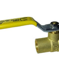 Pro Grade 100 Piece Three Quarter Inch Pex A Sweat Ball Valve Set Built Tough For Hydronic Heating And Potable Water Plumbing Runs Delivers Easy Peasy Install And Zero Sweat Performance - yellow lever valve