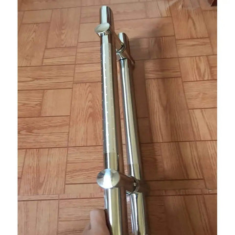 Heavy Duty Stainless Steel Door Handle Set With Adjustable Hole Spacing Modern Pull Push Bar For Sliding Doors Ideal For Bathroom Showers Kitchen Cabinets Wardrobes And Glass Doors 500mm Length, 304 stainless pair