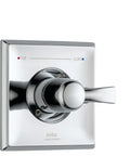 Chrome Dryden Monitor 14 Series Tub And Shower Trim Kit With Pressure Balance Valve, wall-mounted, includes spout and handle.