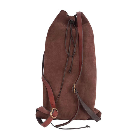Medieval Style Backpack For Travel And Outdoor Adventures With Adjustable Straps Your Go To Rucksack Coffee Color 28x45 cm