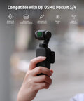 Person holding gimbal camera with Pro Creator ND Filter Kit with CPL For Pocket 3, Pocket 4, and Osmo Pocket Xtra Muse