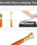Brass Hose Ferrules 0.560 Inch ID 1 Inch Length 50 Pack built for orange hose crimping tool use