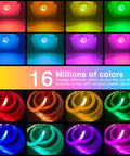 Color variations in Lit 16W RGBW Bluetooth App Controlled Fiber Optic Star Ceiling Kit With Music Sync And Twinkle Effect LED