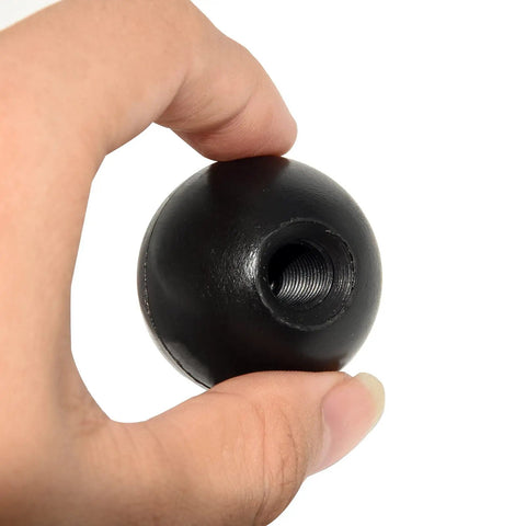 Smooth Turn Black Ball Knob Handle Round Plastic 10Mm Thread M10 X 40Mm Diameter Grippy Shop Tool Dial Real Solid Hardware Easy Grip Heavy Duty Adjustment Lever For Machinery Benches And Top Shelf Project Builds