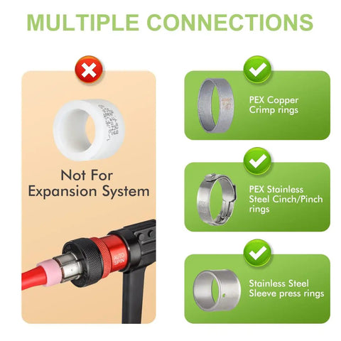 Ten Pack PEX Swivel Adapter Fittings One Half Inch Female NPT Brass Lead Free Full Port Barbed For PEX Plumbing NSF ANSI 61 Certified ASTM F1807 For Home And Commercial Plumbing Pro Grade DIY Friendly. Multiple connection rings for PEX fittings