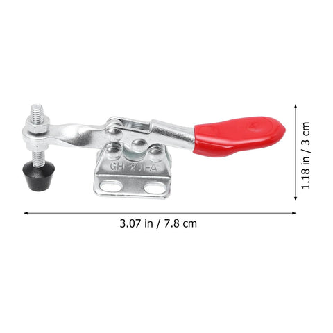 4 Piece Horizontal Toggle Clamp Set Fast Locking Clip With Straight Line Push Pull Action for woodworking and fixtures.