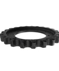 Heavy Duty Drive Sprocket For Takeuchi Tb135 Tb138fr Mini Excavator 23 Teeth 9 Bolt, showcasing durable black steel design.