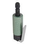 Heavy Duty Pneumatic Die Grinder 25000 RPM Lightweight Compact Air Powered Tool with textured green body and metal guard.