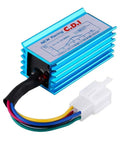 AC 5 Pin CDI Box For GY6 50cc To 160cc Engines Fits 139QMB 152QMI 157QMJ Beefed Up High Performance CDI Module in blue aluminum shell