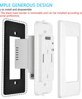 Dead Simple Dual USB Wall Outlet With Auto Dim Nightlight, 4.2A Quick Charge Ports, 15 Amp standard AC receptacle, generous design